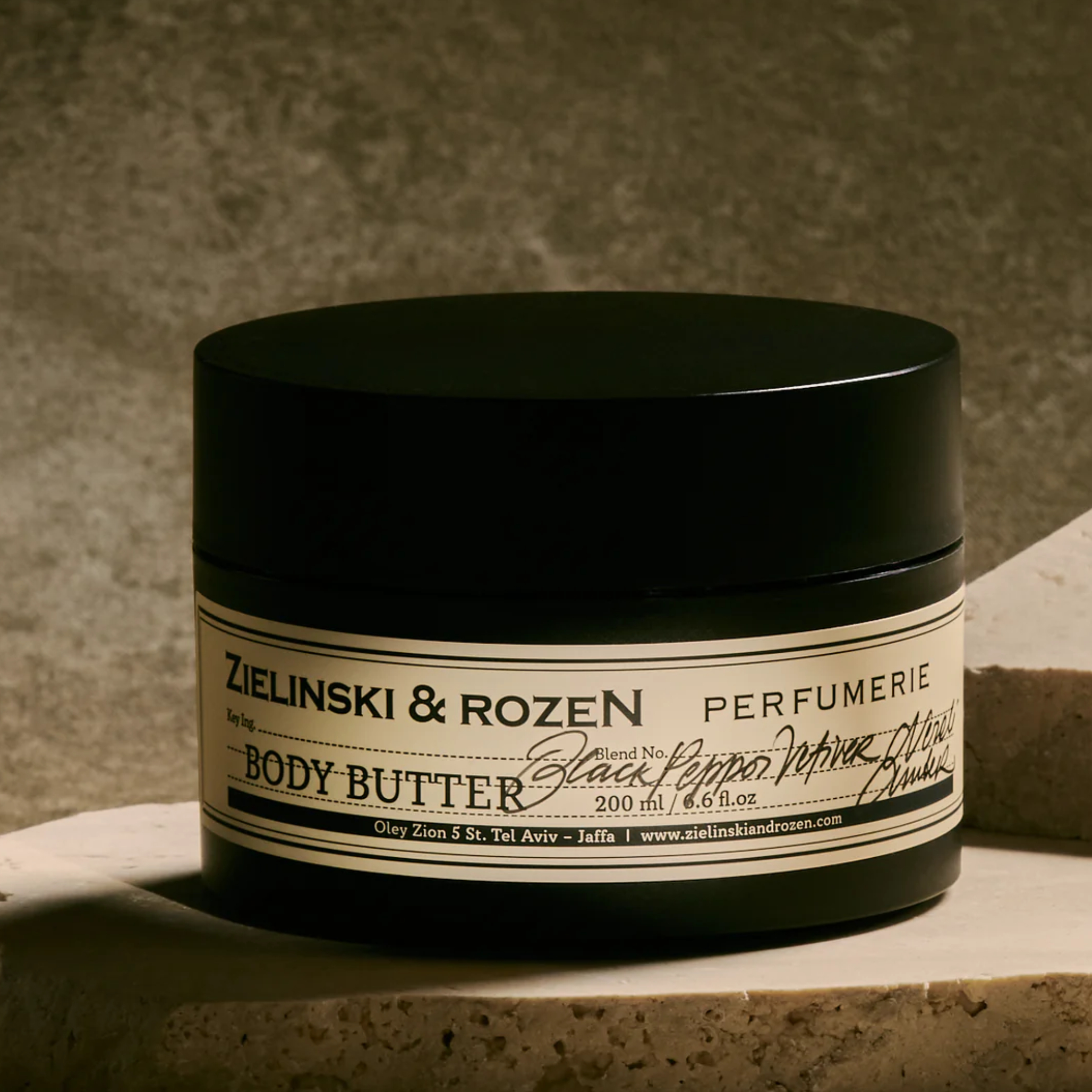 Body butter Black Pepper, Vetiver, Neroli, Amber (200 ml)