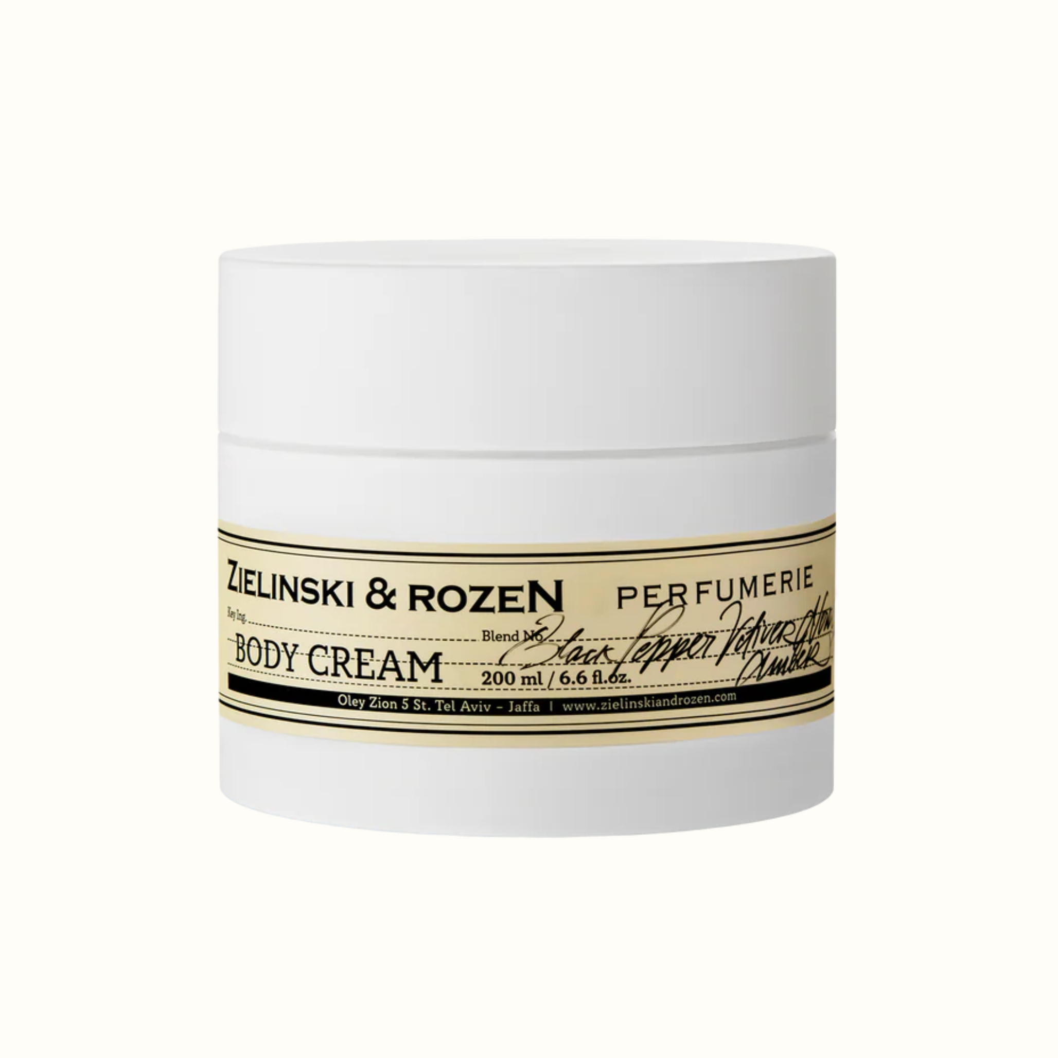 Крем для тіла Black Pepper, Vetiver, Neroli, Amber (ex. Black Pepper & Amber, Neroli) (200мл)