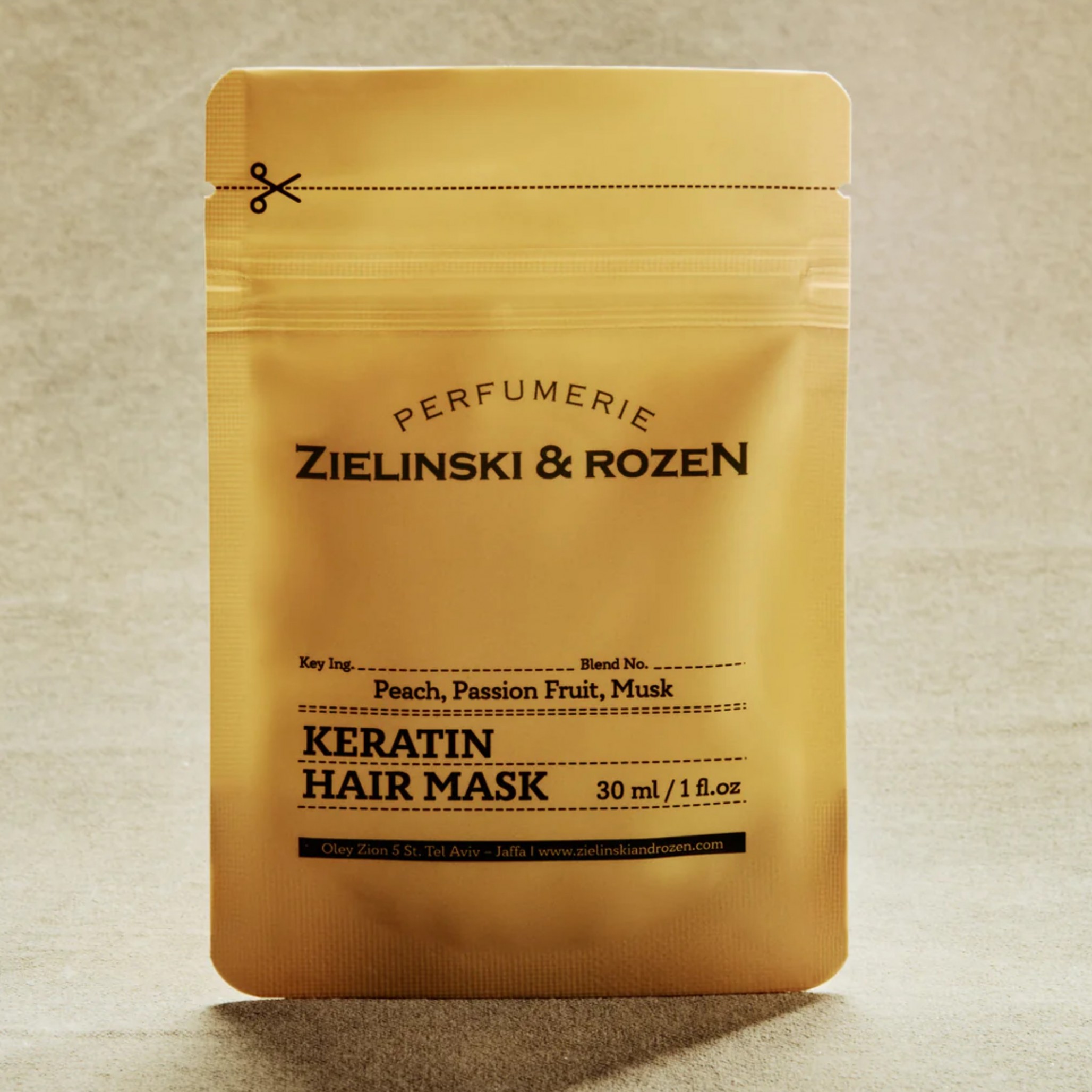 Кератиновая маска для волос Peach, Passion fruit, Musk (30мл)