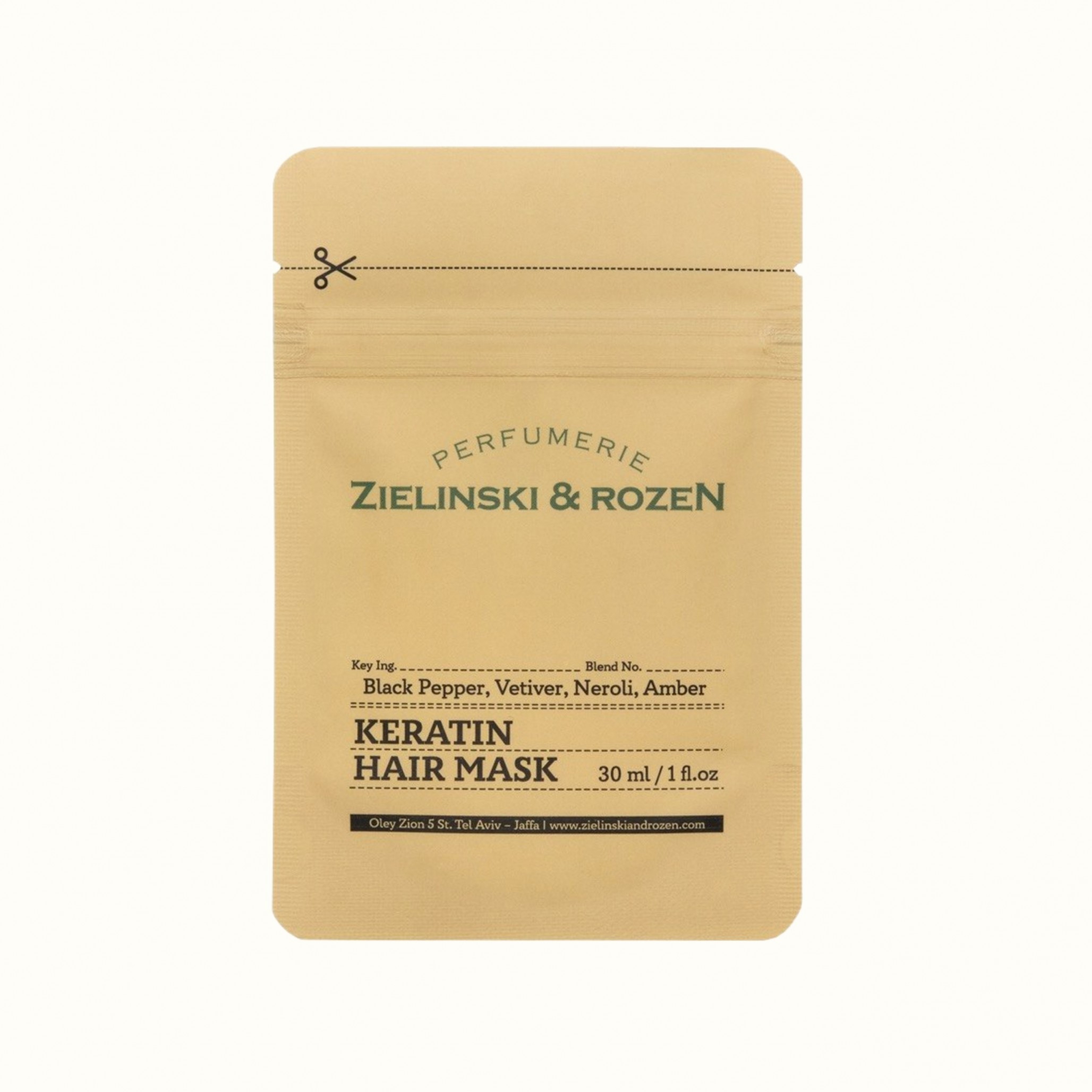 Кератиновая маска для волос Black Pepper, Vetiver, Neroli, Amber (ex. Black Pepper & Amber, Neroli) (30мл)
