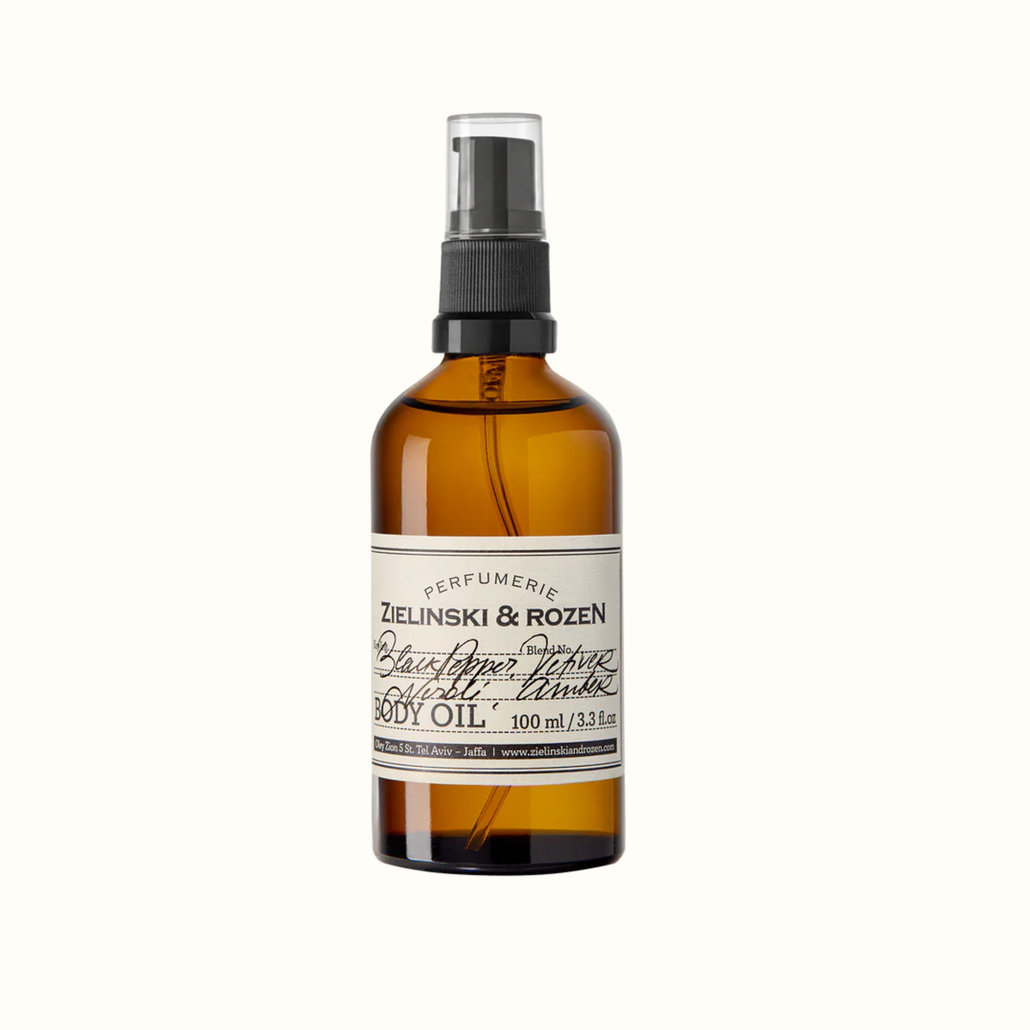  Олія для тіла Black Pepper, Vetiver, Neroli, Amber (ex. Black Pepper & Amber, Neroli) (100мл)