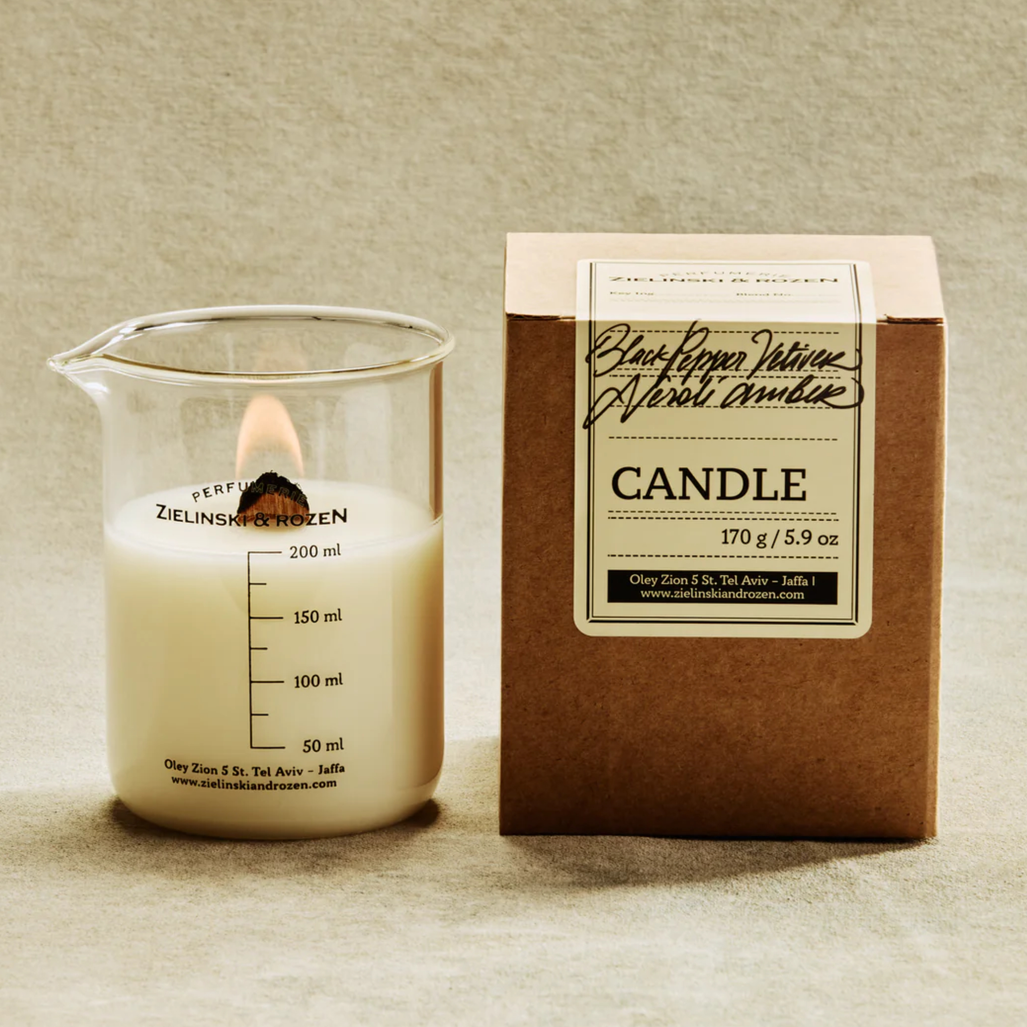 Свічка Black Pepper, Vetiver, Neroli, Amber (ex. Black Pepper & Amber, Neroli) (170гр)