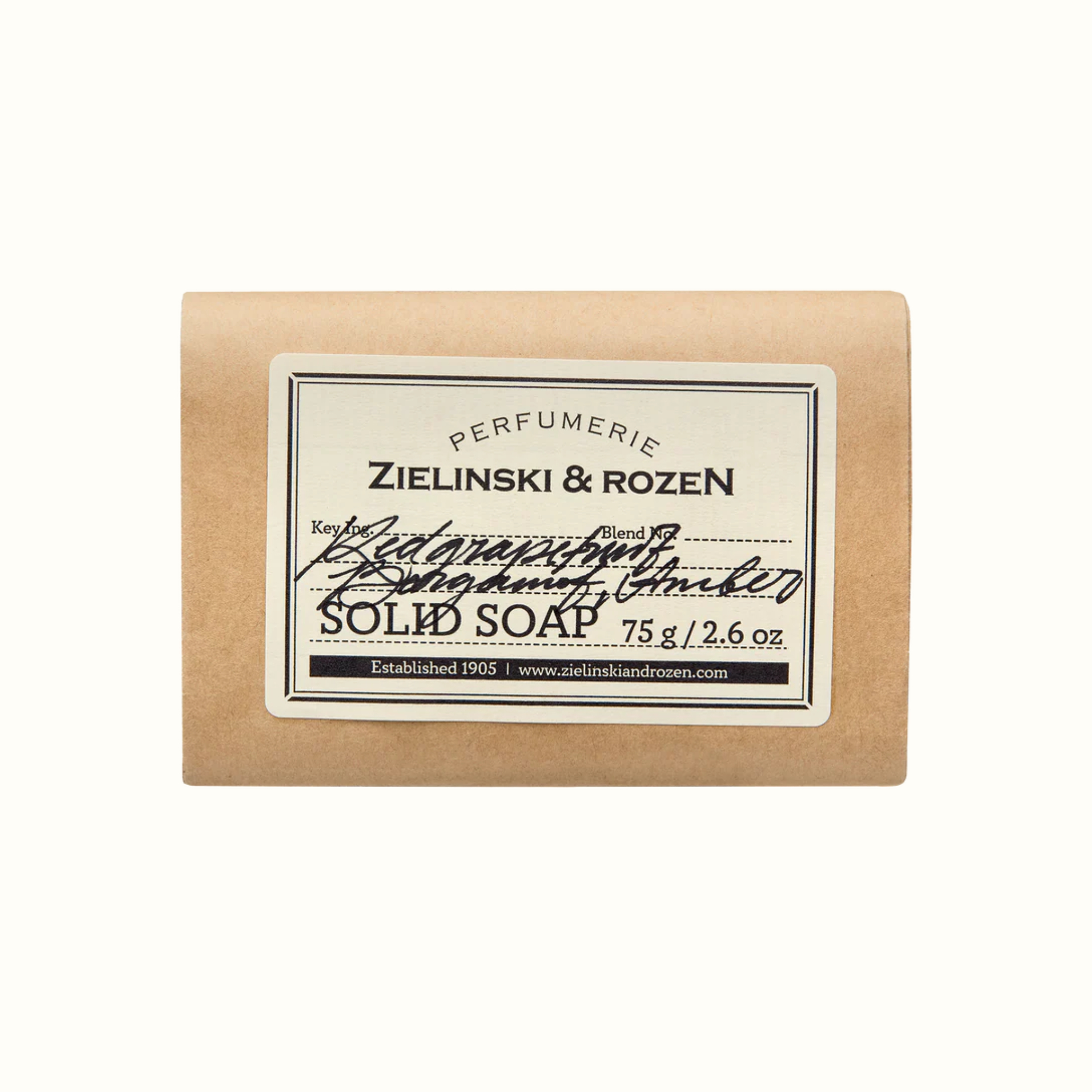 Твердое мыло Red grapefruit, Bergamot, Amber (75гр)