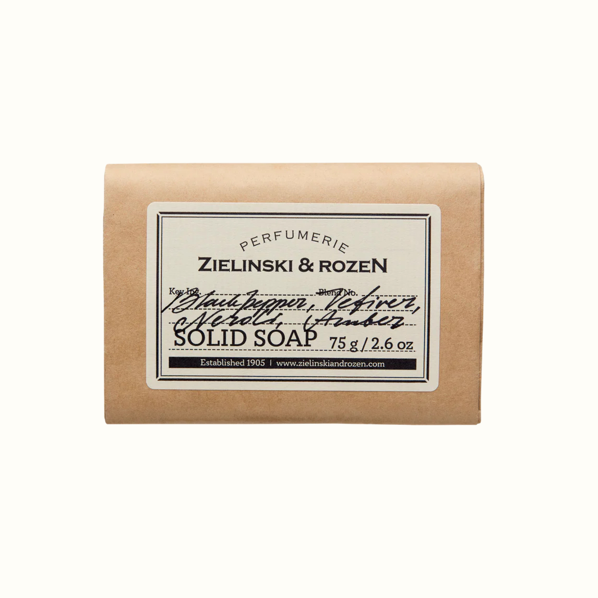 Тверде мило Black Pepper, Vetiver, Neroli, Amber (ex. Black Pepper & Amber, Neroli) (75гр)